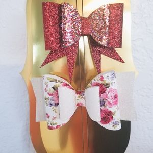 Handmade Faux leather bows